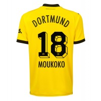 Borussia Dortmund Youssoufa Moukoko #18 Domaci Dres 2023-24 Kratak Rukav